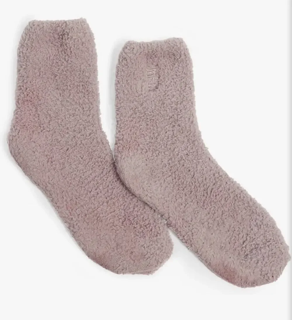 NWT UnHide Softie Socks 2 Pack Pink-Grey Size 5-11